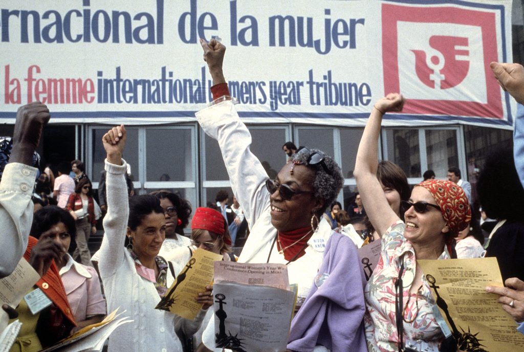 Women at a demonstration