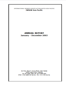 Annual Report 2003